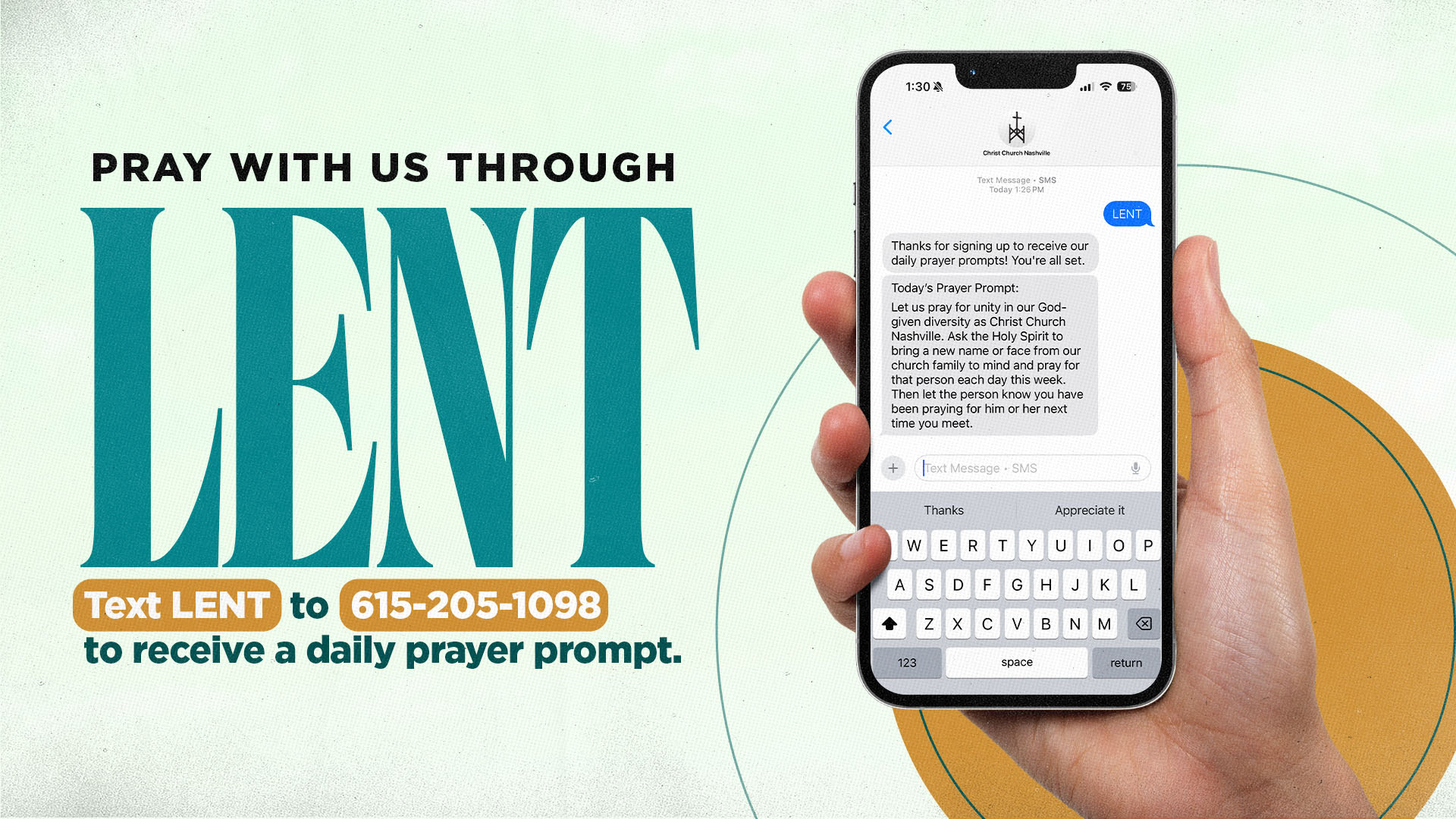 Lent Prayer Prompt Opt-In