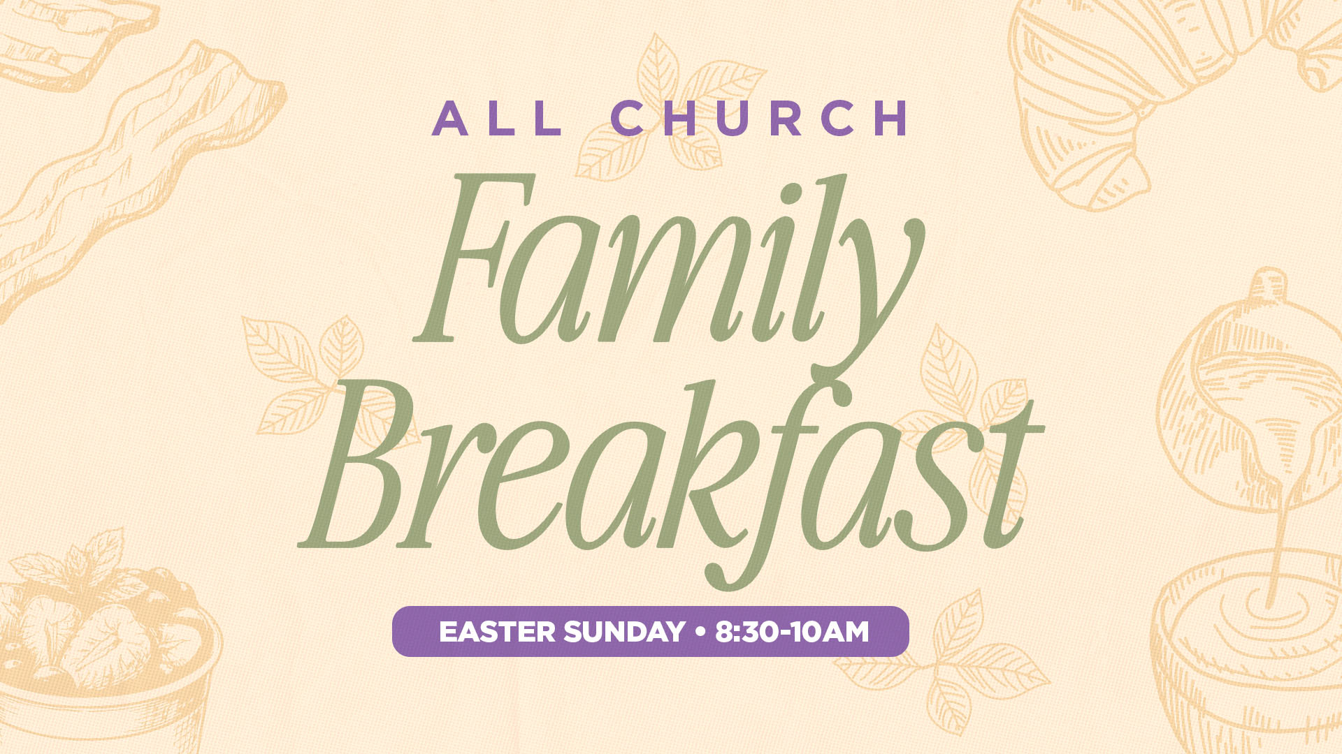 Easter Family Breakfast (NEW) - Event Design - Concept 5g