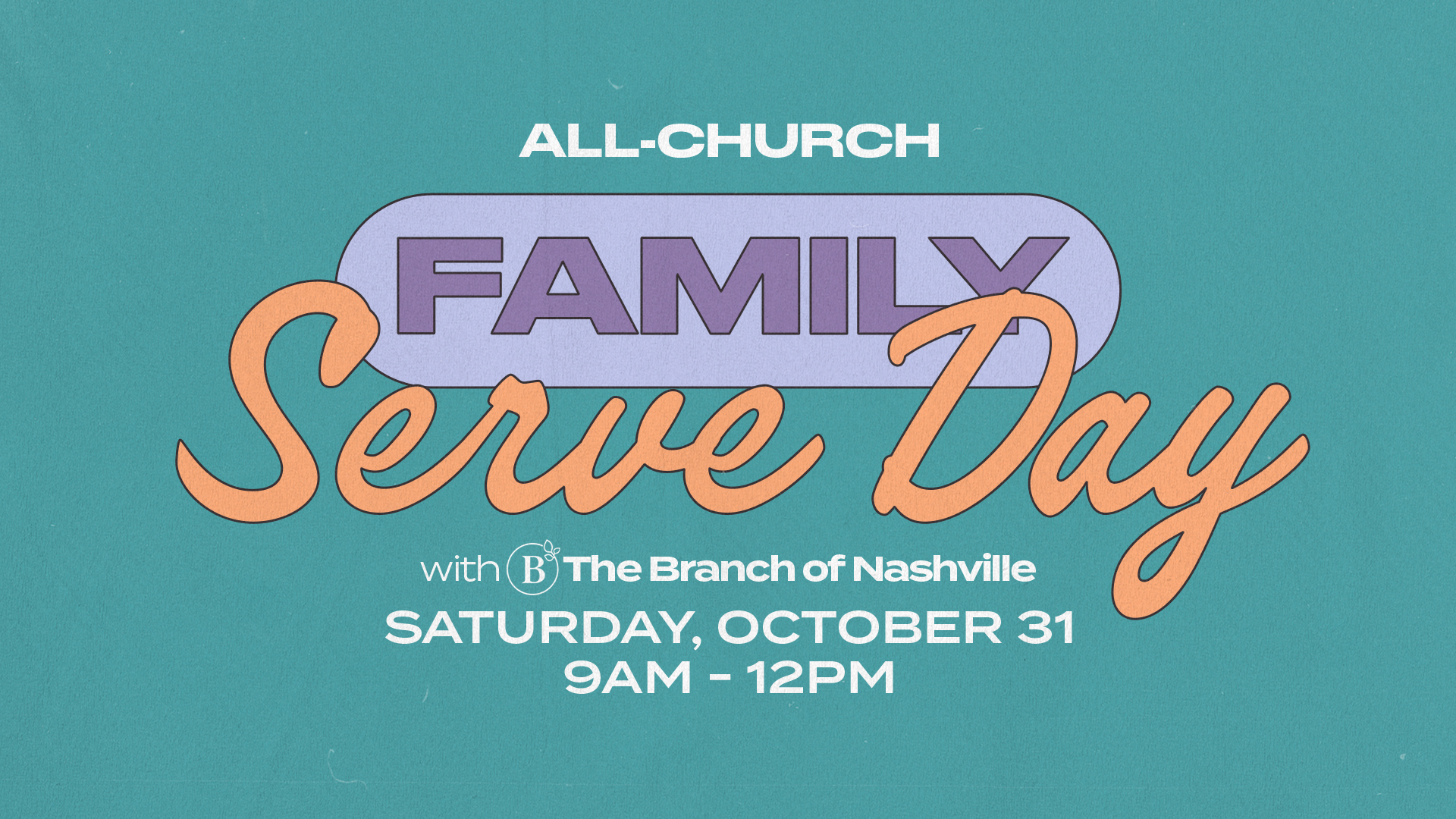 Family Serve Day - Event Design - High Definition Title Slide